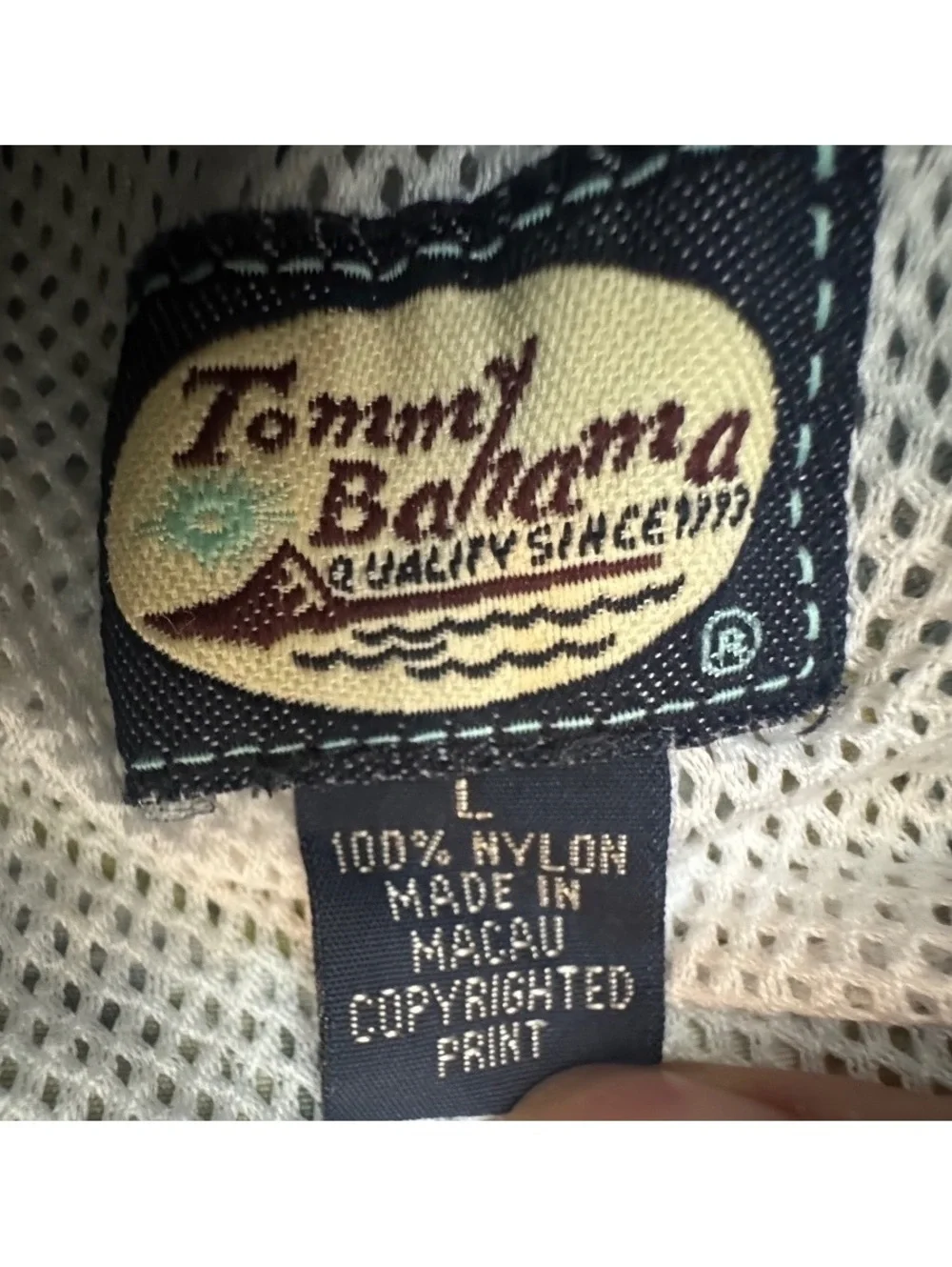 Vintage Tommy Bahama Relax Swim Trunks Mens L Tropical Hawaiian Floral Palm